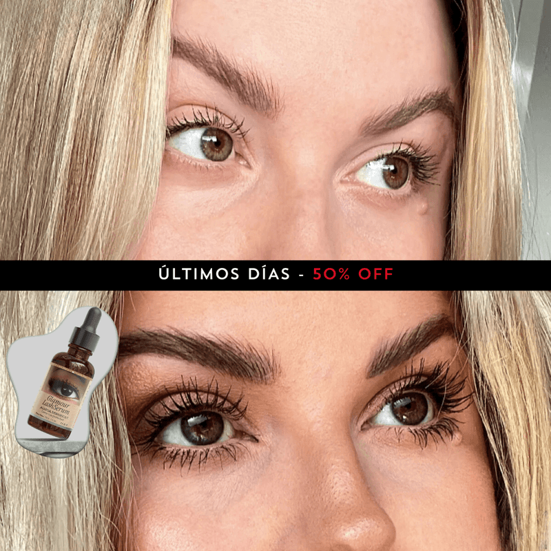 (COMPRA 1 Y LLÉVATE 2) Glamour Sérum - Tratamiento Intensivo para Pestañas y Cejas Más Largas y Voluminosas