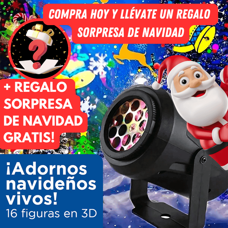 Proyector de Figuras Navideñas - FestiLuz